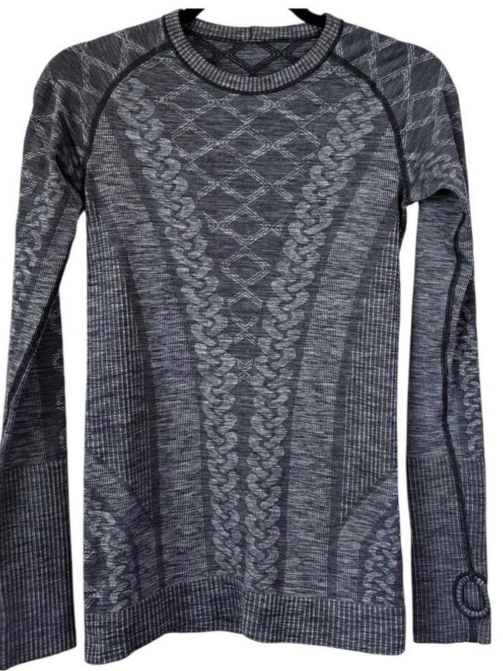 Lululemon Rest Less Pullover Heathered Black size 2